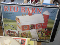 Old red barn in Sherbrooke